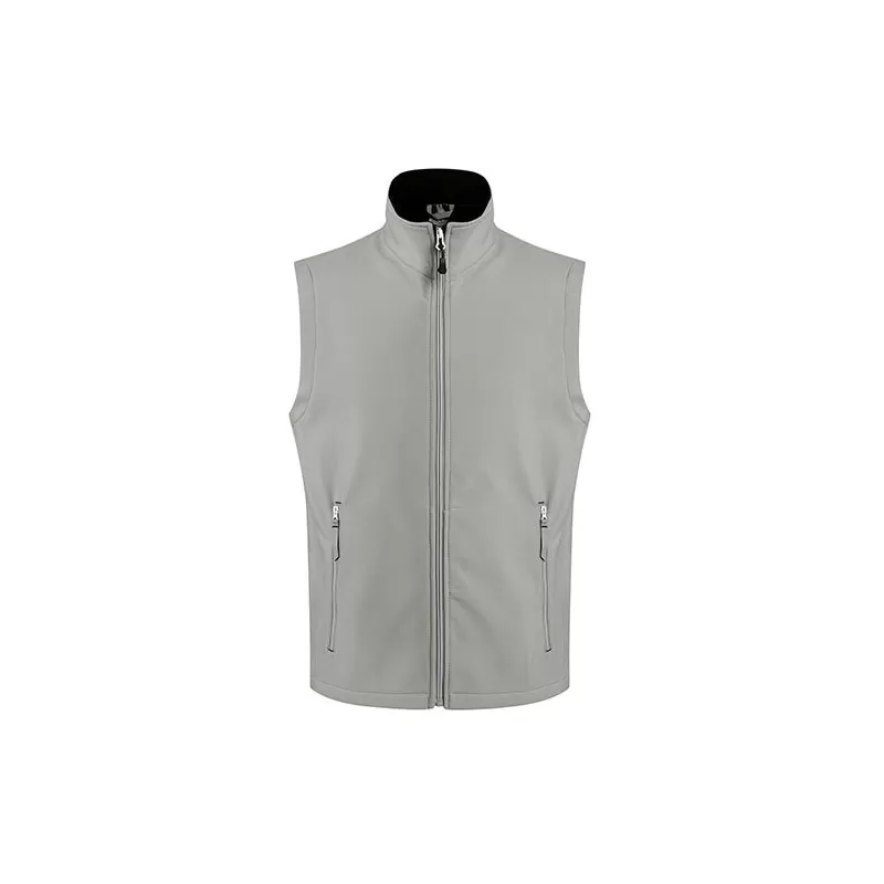 Bodywarmer Softshell recyclé 2 couches coupe-vent, doublure polaire, 270 g/m²