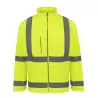 Veste softshell de sécurité Hi-Vis, coupe-vent avec doublure en polaire isolante, 300 g/m²