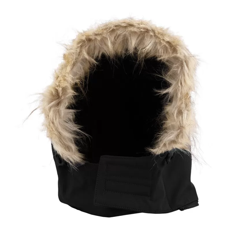 Capuche softshell habillage fourrure sur le haut de la capuche., 210 g/m²
