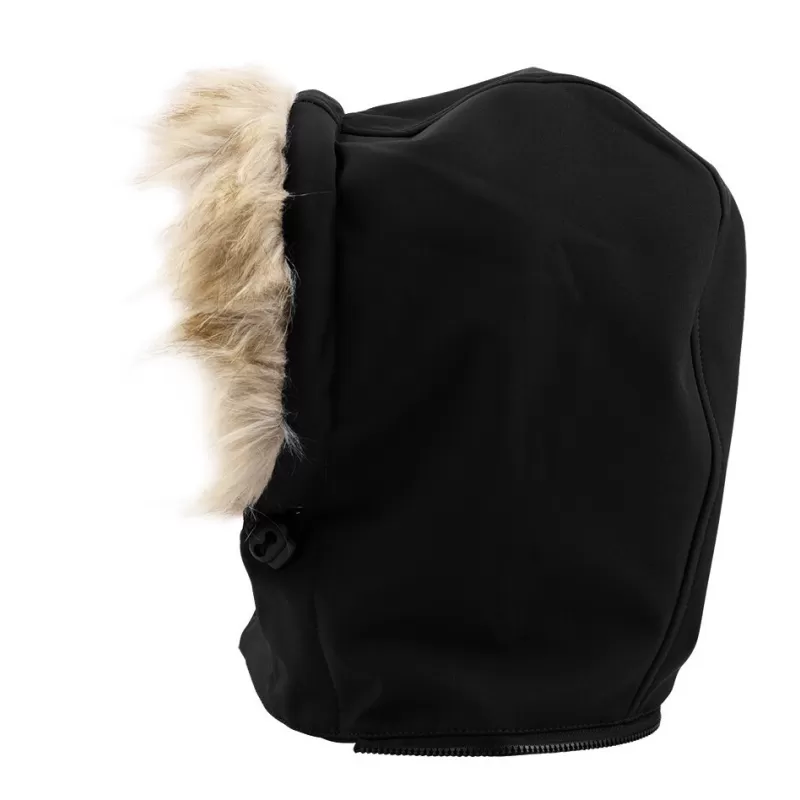 Capuche softshell habillage fourrure sur le haut de la capuche., 210 g/m²