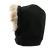 Capuche softshell habillage fourrure sur le haut de la capuche., 210 g/m²