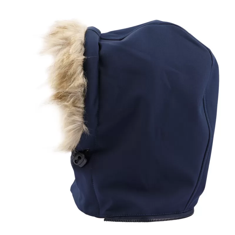 Capuche softshell habillage fourrure sur le haut de la capuche., 210 g/m²
