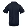 Chemise en coton manches courtes, poche poitrine, intérieur col contrasté, 130 g/m²