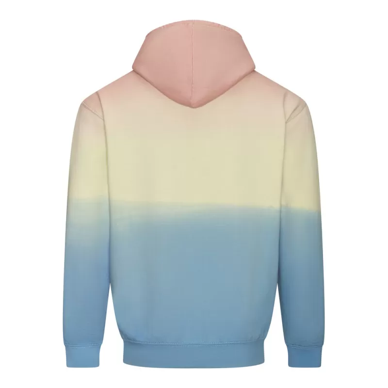 Sweat à capuche tie-dye, capuche doublée avec cordon de serrage rond, 280 g/m²