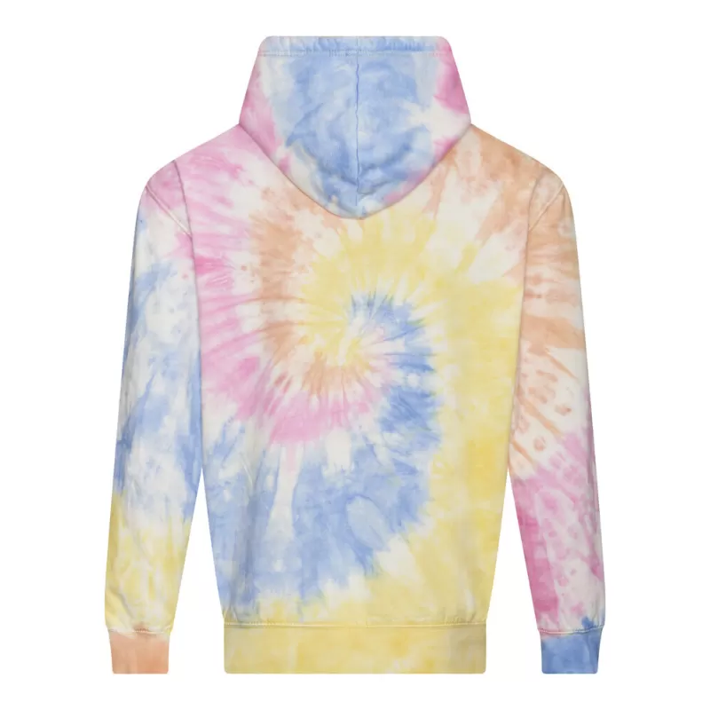 Sweat à capuche tie-dye, capuche doublée avec cordon de serrage rond, 280 g/m²