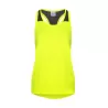Débardeur femme léger dos nageur, panneau en mailles contrasté, 135 g/m²