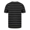 T-shirt marinière en coton, coupe décontractée, sans étiquette de marque, 180 g/m²