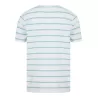 T-shirt marinière en coton, coupe décontractée, sans étiquette de marque, 180 g/m²