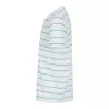 T-shirt marinière en coton, coupe décontractée, sans étiquette de marque, 180 g/m²