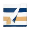 Serviette de plage rayée en coton doux, format 90 x 190 cm, 550 g/m²