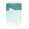 Fouta Marine en coton léger, séchage rapide, format 100 x 180 cm, 150 g/m²