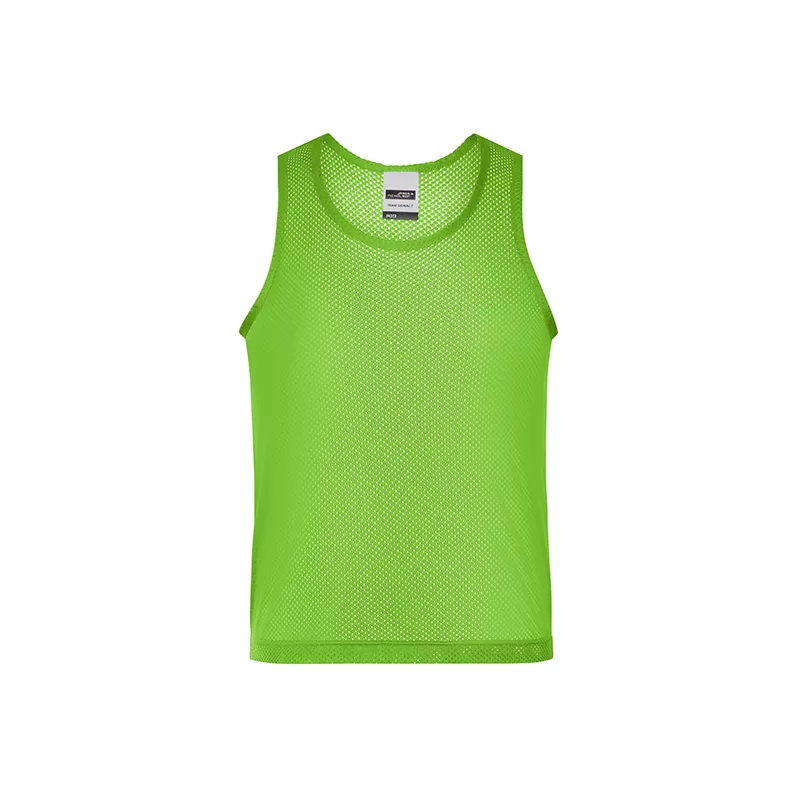 Chasuble Team Signal-T polyester mesh sans manches enfants adultes, 75 g/m²