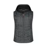 Gilet Knitted Hybrid femme polyester tricoté matelassé aspect maille chinée moderne, 280 g/m²