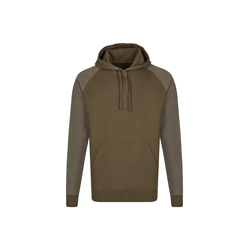 Sweat-shirt homme à capuche manches raglan en coton ringspun, 300 g/m²