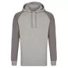 Sweat homme à capuche sans poche kangourou, coupe classique, en coton, 300 g/m²