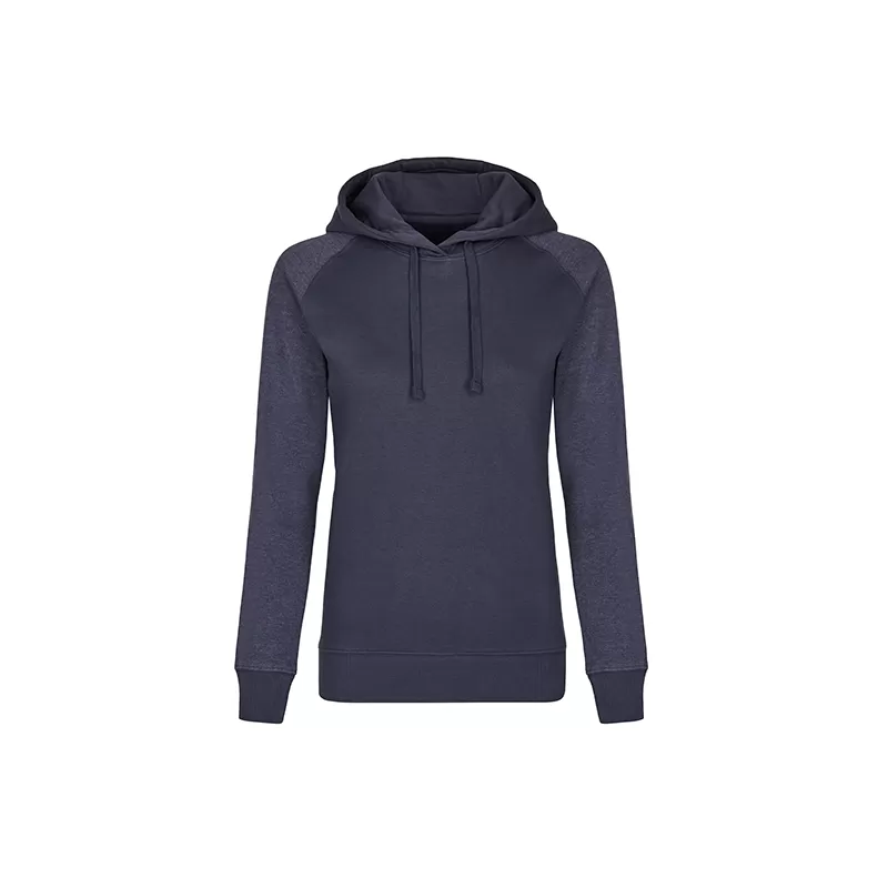 Sweat femme à capuche sans poche kangourou, coupe classique, en coton, 300 g/m²