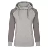Sweat-shirt femme à capuche manches raglan en coton ringspun, 300 g/m²
