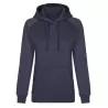 Sweat-shirt femme à capuche manches raglan en coton ringspun, 300 g/m²