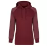 Sweat-shirt femme à capuche manches raglan en coton ringspun, 300 g/m²