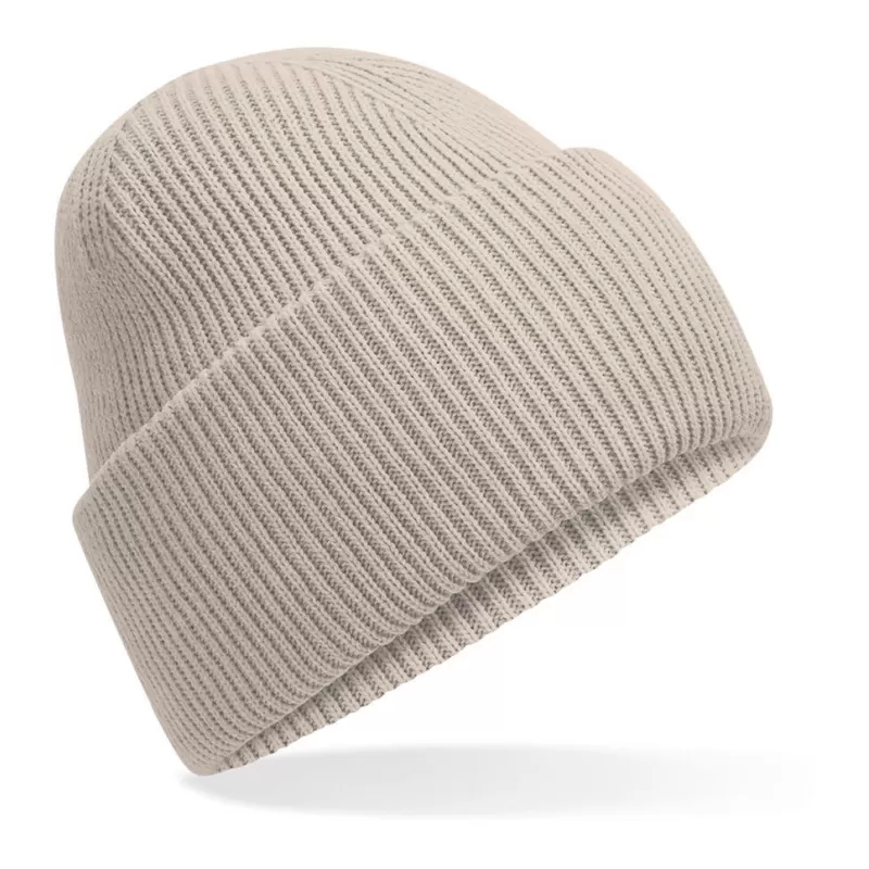 Bonnet à large revers en polyester recyclé, double épaisseur