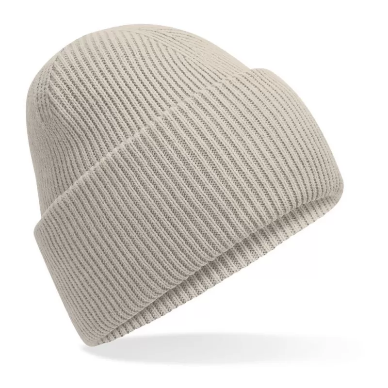 Bonnet à large revers en polyester recyclé, double épaisseur