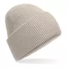 Bonnet à large revers en polyester recyclé, double épaisseur