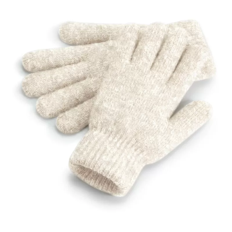 Gants en maille côtelée doublés haut de gamme doux au toucher, revers à mailles