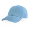 Casquette 6 pans en coton bio déstructurée avec visière incurvée, 270 g/m²