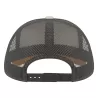 Casquette Rapper 5 panneaux en coton canvas, visière préformée, dos filet, 260 g/m²