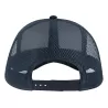 Casquette Rapper 5 panneaux en coton canvas, visière préformée, dos filet, 260 g/m²