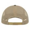Casquette Rapper 5 panneaux en coton canvas, visière préformée, dos filet, 260 g/m²