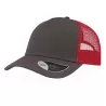Casquette Rapper 5 panneaux en coton canvas, visière préformée, dos filet, 260 g/m²