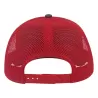 Casquette Rapper 5 panneaux en coton canvas, visière préformée, dos filet, 260 g/m²