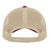 Casquette Rapper 5 panneaux en coton canvas, visière préformée, dos filet, 260 g/m²