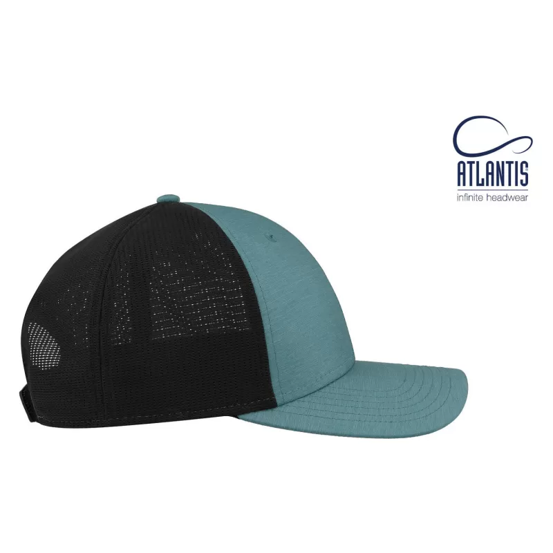 Casquette de sport filet 6 panneaux, visière préformée