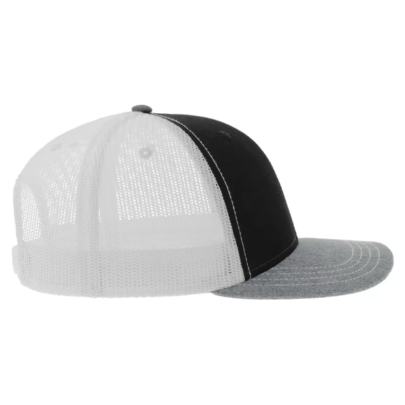Casquette trucker  6 panneaux en coton et polyester recyclé avec filet, 280 g/m²