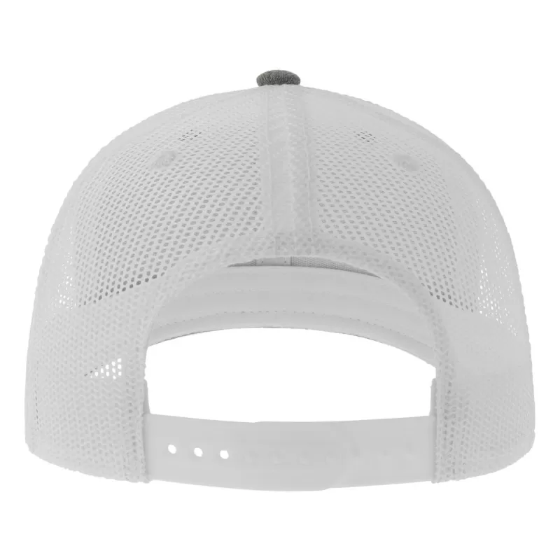 Casquette trucker 6 panneaux, coutures contrastées, en coton et polyester, 280 g/m²