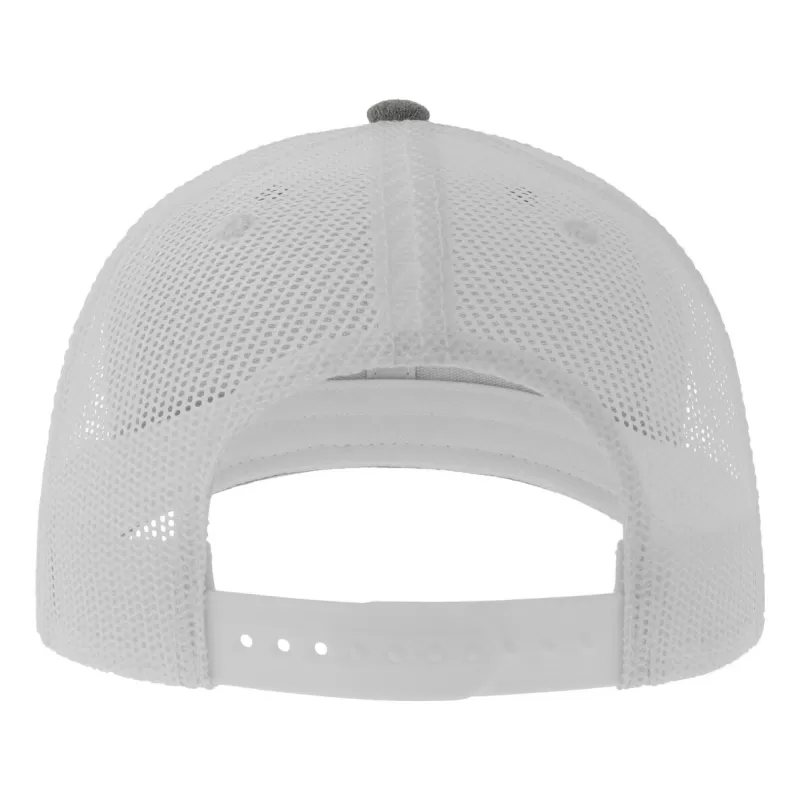 Casquette trucker 6 panneaux, coutures contrastées, en coton et polyester, 280 g/m²