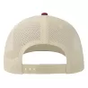 Casquette trucker 6 panneaux, coutures contrastées, en coton et polyester, 280 g/m²