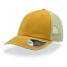 Casquette 6 panneaux visière préformée, panneaux avant non structurés, velcro, 250 g/m²