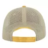 Casquette 6 panneaux visière préformée, panneaux avant non structurés, velcro, 250 g/m²
