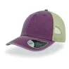Casquette 6 panneaux visière préformée, panneaux avant non structurés, velcro, 250 g/m²