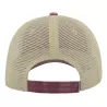 Casquette 6 panneaux visière préformée, panneaux avant non structurés, velcro, 250 g/m²