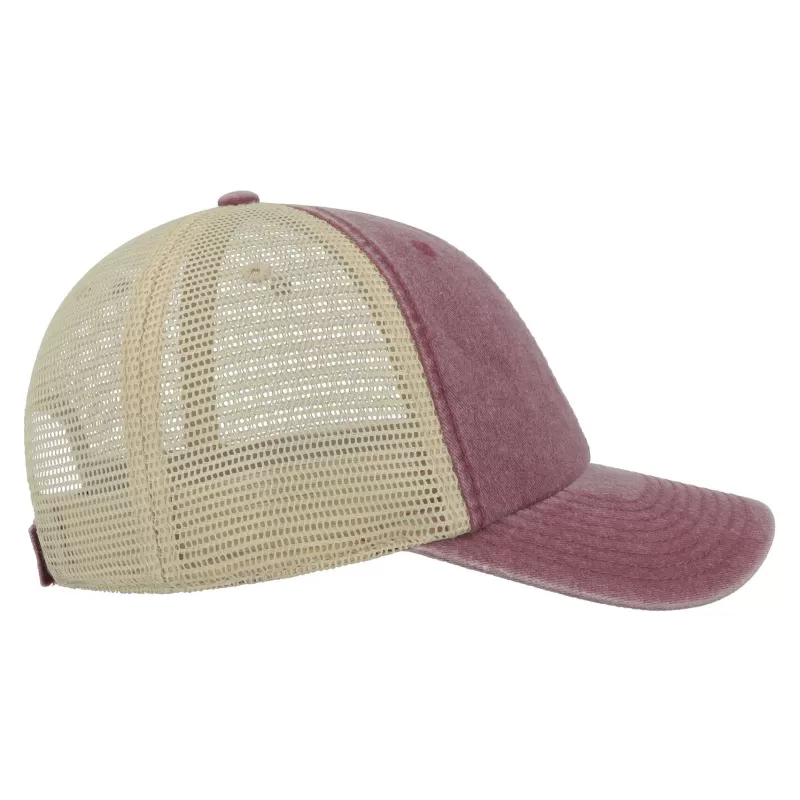 Casquette 6 panneaux visière préformée, panneaux avant non structurés, velcro, 250 g/m²