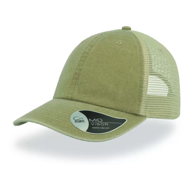 Casquette 6 panneaux visière préformée, panneaux avant non structurés, velcro, 250 g/m²