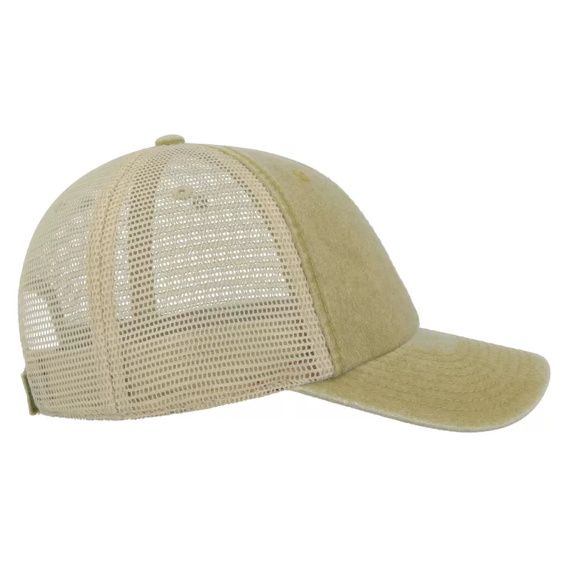Casquette 6 panneaux visière préformée, panneaux avant non structurés, velcro, 250 g/m²