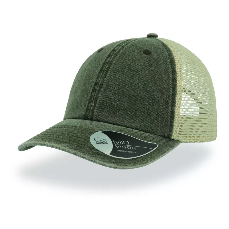 Casquette 6 panneaux visière préformée, panneaux avant non structurés, velcro, 250 g/m²