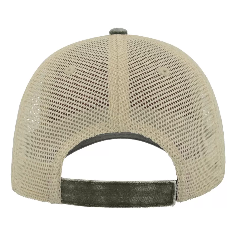 Casquette 6 panneaux visière préformée, panneaux avant non structurés, velcro, 250 g/m²