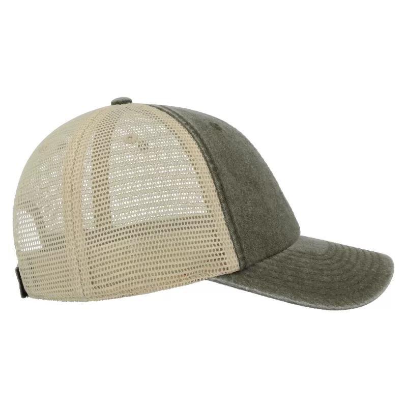 Casquette 6 panneaux visière préformée, panneaux avant non structurés, velcro, 250 g/m²