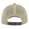 Casquette 6 panneaux visière préformée, panneaux avant non structurés, velcro, 250 g/m²